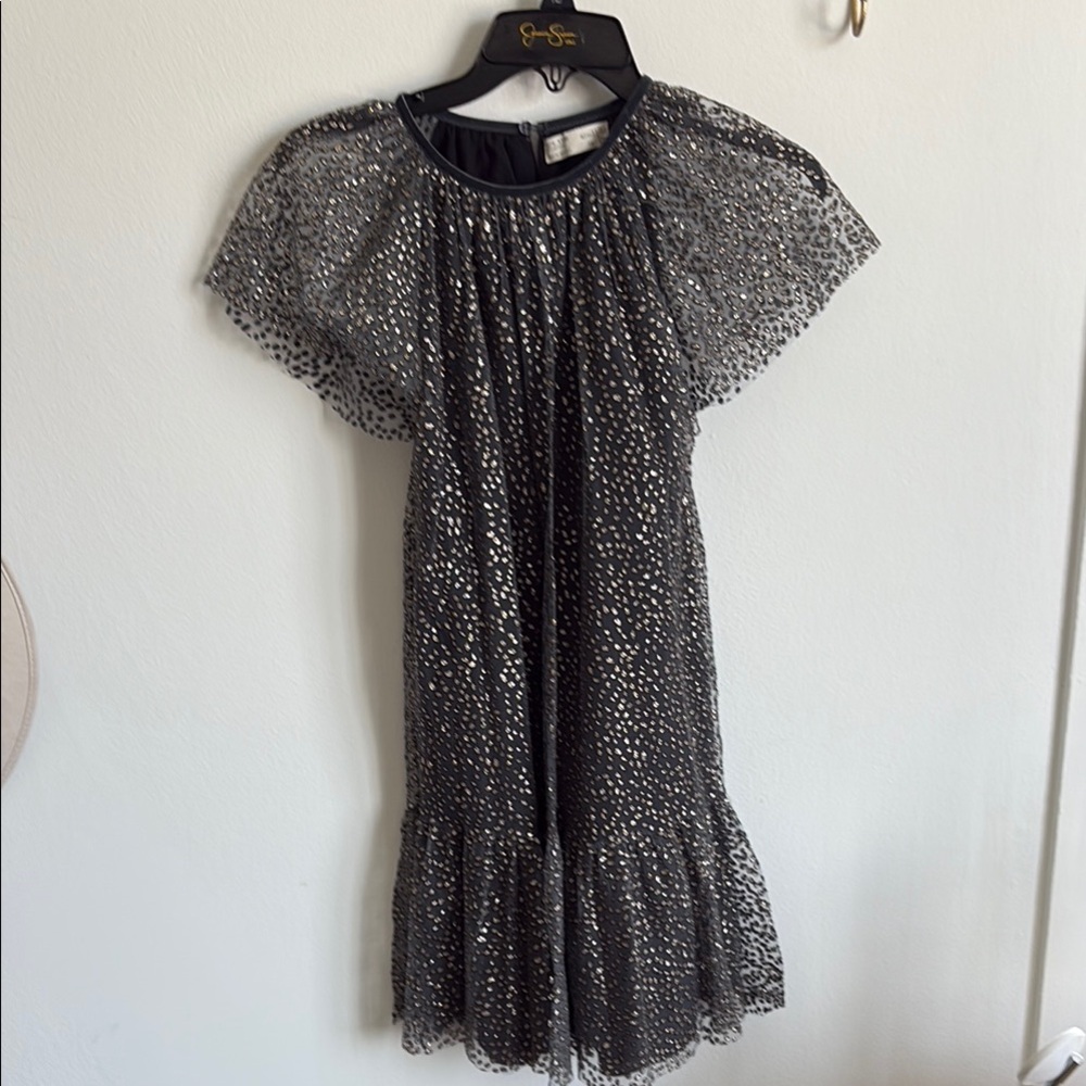 Zara Black and Silver Kids Formal Dress